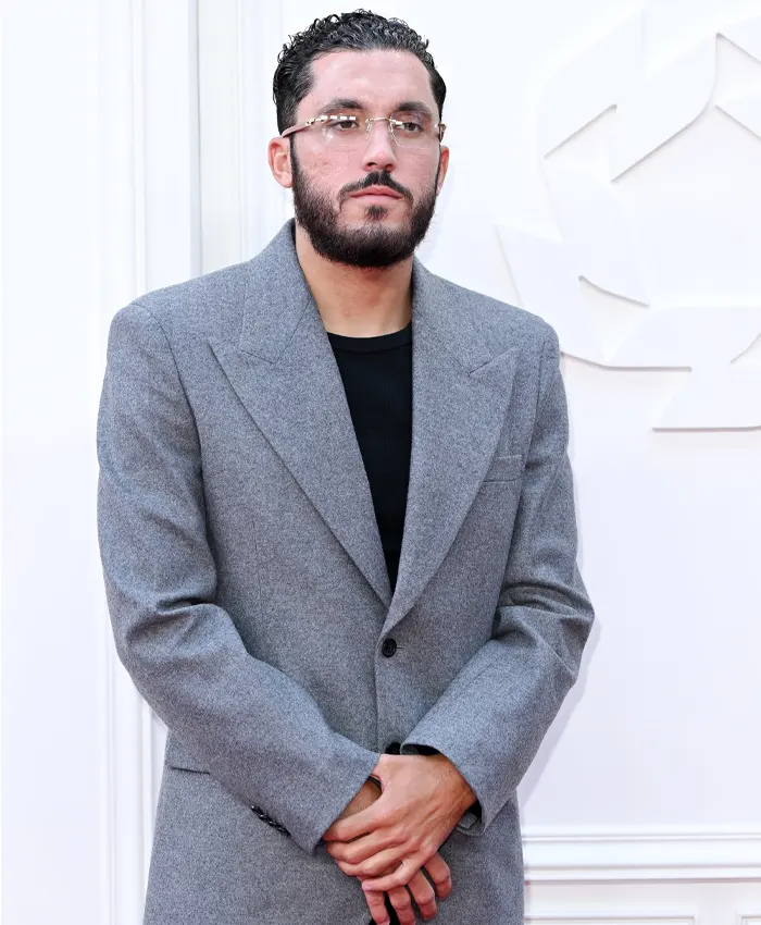 Rayan Cherki PFA Awards Grey Wool Blazer For Sale