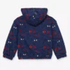 Reversible Spider Man hooded jacket for toddlers with colorful superhero detailing