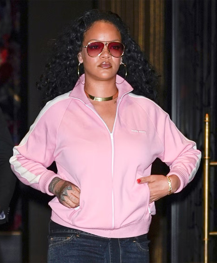 Rihanna Y2K Fashion Pink Jacket For Sale
