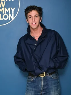 Role Model The Tonight Show Starring Jimmy Fallon Blue Polyester Jacket front view