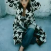 Sabrina Victoria 2026 x Hayes Warner Black And White Wool Coat front view
