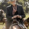 Samuel Pack Elliott Yellowstone Origin 1883 Captain Shea Brennan Wool Black Coat