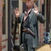 Samuel Pack Elliott Yellowstone Origin 1883 Captain Shea Brennan Wool Black Coat