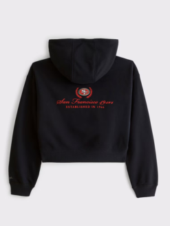 San Francisco 49ers Abercrombie Fitch Black Full-Zip Hooded Jacket