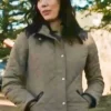 Sarah Nguyen Yellowstone TV-Series Grey Parachute Quilted Jacket sale