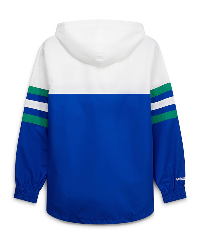 Seattle Seahawks Mitchell and Ness Head Coach Anorak Windbreaker Jacket Back