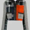 Selena Gomez Only Murders In The Building S03 Wool Tartan Jacket front view