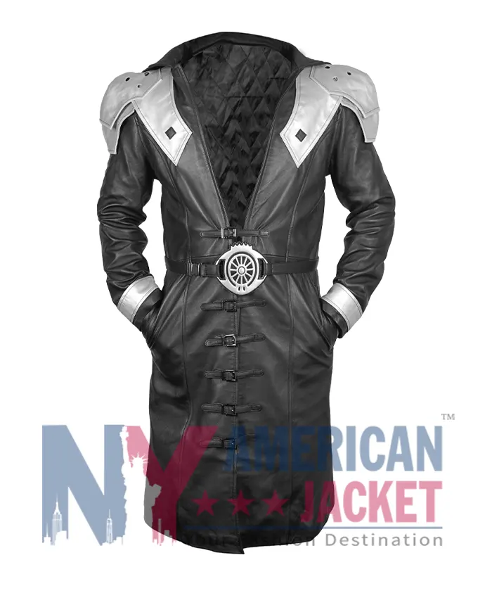 Sephiroth Final Fantasy VII Remake Leather Long Coat