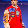 Shop-Breezy-Bowl-XX-Chris-Brown-Red-White-Full-Snap-Letterman-Varsity-Jacket