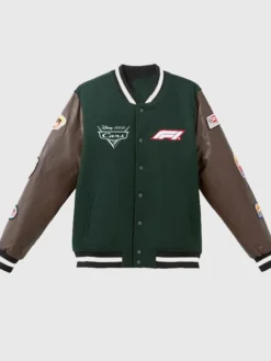 Shop-D23-Disney-x-Formula-1-2026-Pixar-Cars-Lightning-McQueen-Wool-Varsity-Jacket