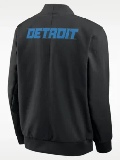 Shop Men's NFL Detroit Lions Rivalries Sideline Nike Bomber Jacket For Sale