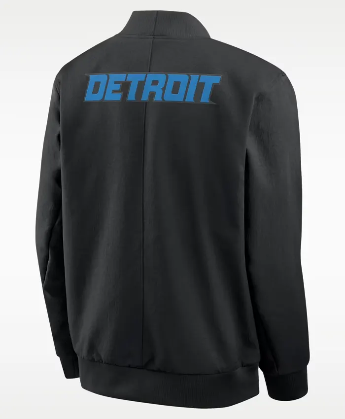 Shop Men's NFL Detroit Lions Rivalries Sideline Nike Bomber Jacket For Sale