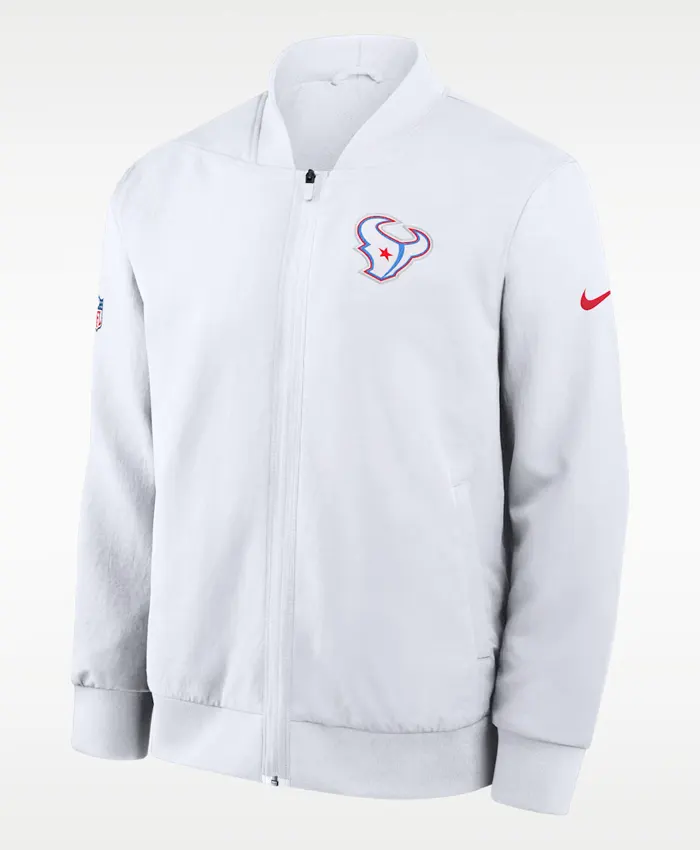 Shop Men's NFL Houston Texans Rivalries Sideline Nike Full-Zip Up Bomber Jacket For Sale