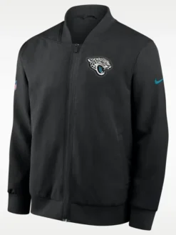 Shop Men's NFL Jacksonville Jaguars Rivalries Sideline Nike Full-Zip Up Bomber Jacket For Sale