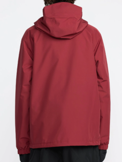 Shop Men's Volcom Red Gore-Tex Snowboard Hooded Jacket On Sale