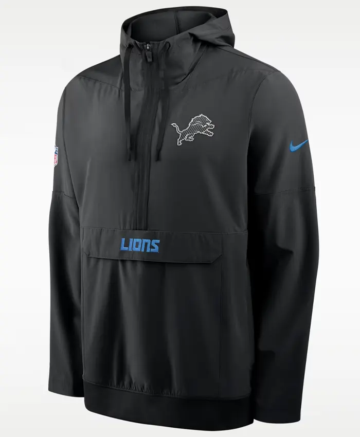 Shop NFL Detroit Lions Rivalries Sideline Nike Hooded Anorak Jacket For Sale