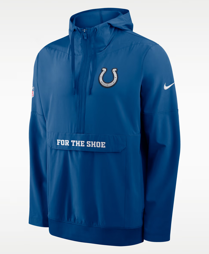Shop NFL Indianapolis Colts Rivalries Sideline Nike Hooded Anorak Jacket For Sale