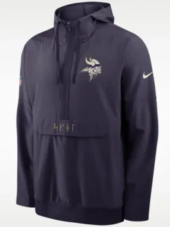 Shop NFL Minnesota Vikings Rivalries Sideline Nike Hooded Anorak Jacket For Sale