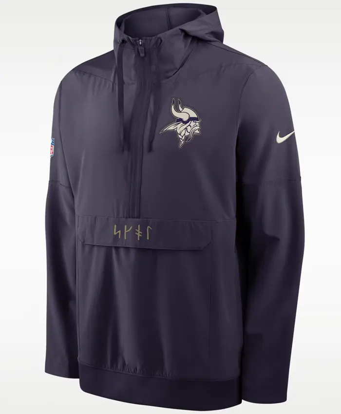 Shop NFL Minnesota Vikings Rivalries Sideline Nike Hooded Anorak Jacket For Sale