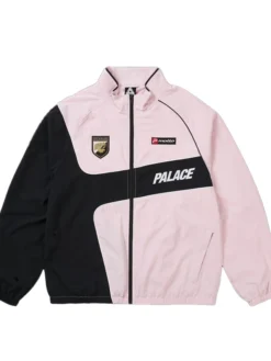 Shop Now Palace x Palazzo Shell Chill Pink Polyester Track Jacket front view
