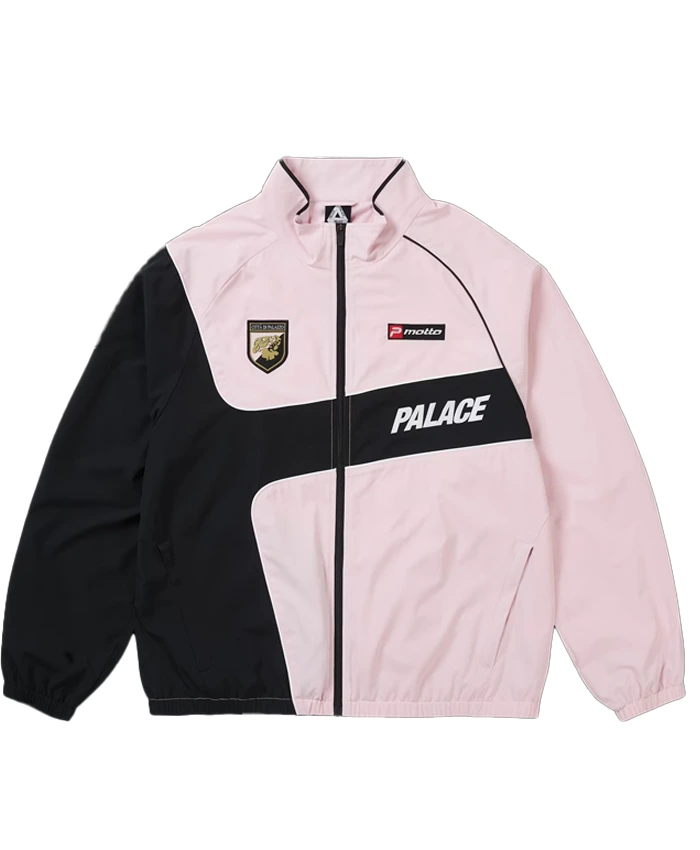 Shop Now Palace x Palazzo Shell Chill Pink Polyester Track Jacket front view