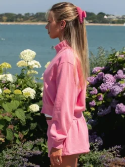 Shop-Parke-x-Maggie-and-Emma-2026-Heritage-Pink-Full-Zip-Mockneck-Jacket-For-Sale