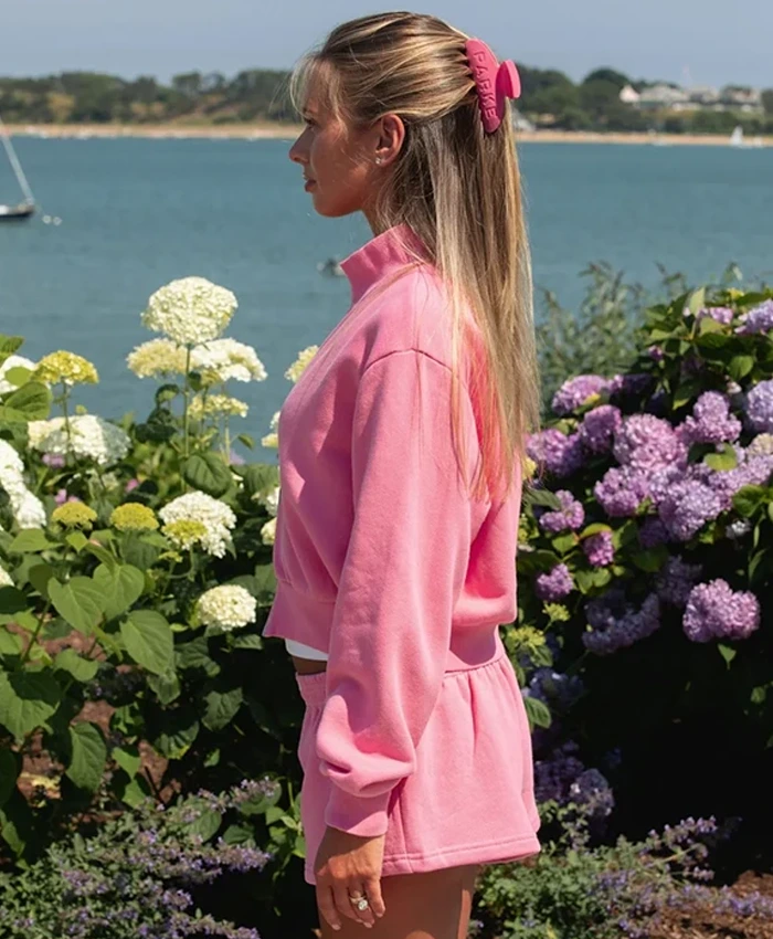 Shop-Parke-x-Maggie-and-Emma-2026-Heritage-Pink-Full-Zip-Mockneck-Jacket-For-Sale