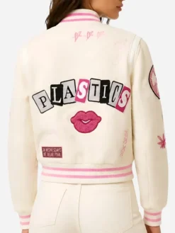 Shop-Plastics-Apparel-Mean-Girls-Burn-Book-Pink-Varsity-Bomber-Jacket-For-Sale