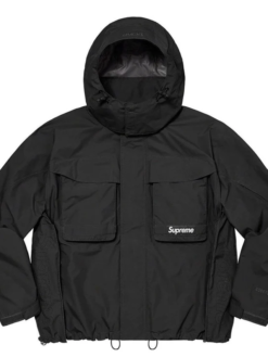 Shop Supreme GORE-TEX Paclite Lightweight Black Shell Jacket With Hood