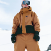 Shop Volcom Men's Kleveland Shell Brown Snowboard Jacket For Sale