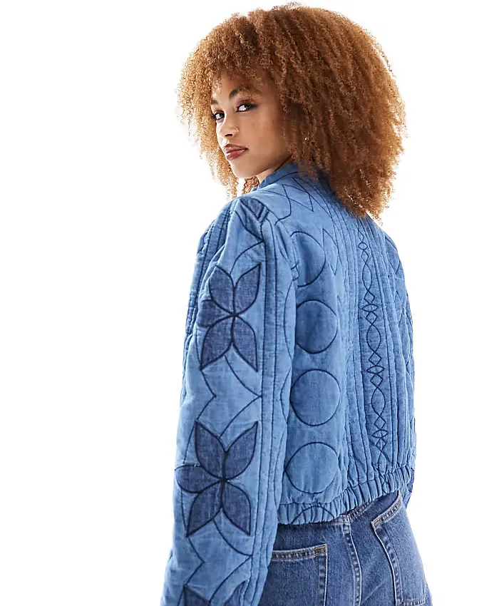 Shop Women's Free People Quinn Quilted Jacket With Patchwork