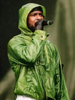 Skepta-Stone-Island-Green-Rain-Hooded-Jacket