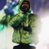 Skepta-Stone-Island-Hooded-Green-Rain-Jacket-Front-View