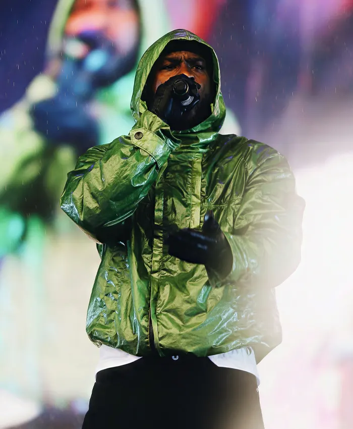 Skepta-Stone-Island-Hooded-Green-Rain-Jacket-Front-View