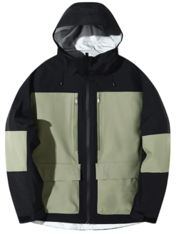 Snowboard Women's Color Block Mountain Hooded Jacket