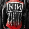 Somewhat Damaged Halloween Punk Black Leather Biker Jacket Genuine Leather and Viscose Lining