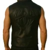 Spider-Black-Leather-Vest