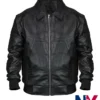 Spider-Man-Black-Leather-Bomber-Jacket