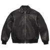 Spider-Man Brand New Day Black Sheepskin Leather Cosplay Jacket with Classic Collar and YKK Zipper
