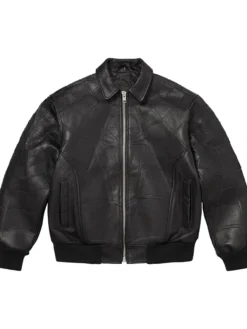 Spider-Man Brand New Day Black Sheepskin Leather Cosplay Jacket with Classic Collar and YKK Zipper