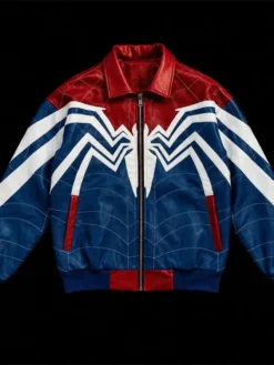 Spider-Man-Leather-Bomber-Jacket