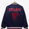 Buy Spider Man Navy Blue Bomber Satin Jacket For Sale