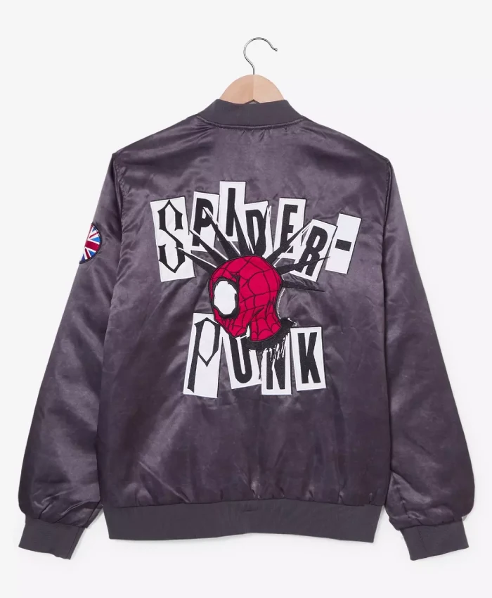 Spider Man New London Satin Bomber Jacket
