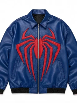 Spider-Man-Oversized-Leather-Bomber-Jacket