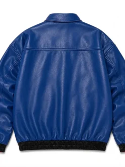 Spider-Man-Oversized-Leather-Bomber-Jacket-Back