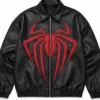 Spider-Man-Oversized-Leather-Jacket