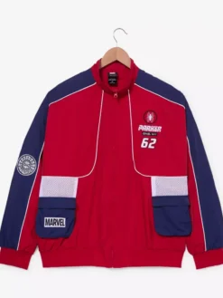 Get Spider Man Red Windbreaker Polyester Jacket For Sale