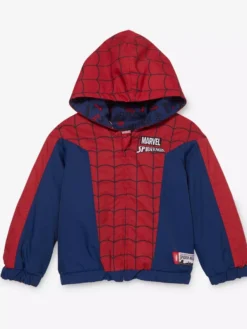 Spider Man Reversible Toddler Hooded Jacket with superhero-inspired design
