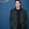 Starring Jimmy Fallon The Tonight Show Elliot Page Black Cotton Jacket front view