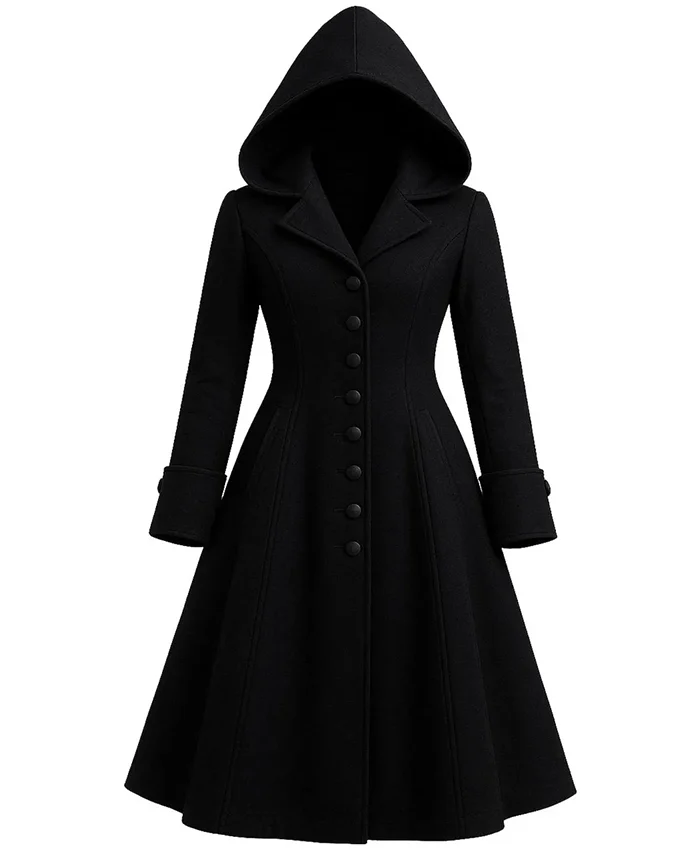 Steampunk-Halloween-Gothic-Wool-Hooded-Coat